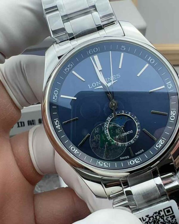 AF Factory Longines watch famous craftsman moon-phase steel strip blue disc