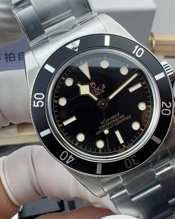ZF Factory TUDOR Black Shield 37MM Steel Strip Black Plate