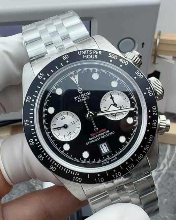 M + Factory Tudor Biwan Timing Steel Strip Black Plate