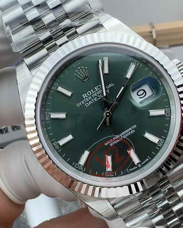 VS Factory Rolex Log 126334 Mint Green Log Steel Belt Green Plate