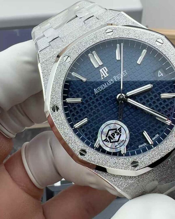 APS Factory Audemars Piguet Royal Oak 15500 steel strip frost gold blue plate