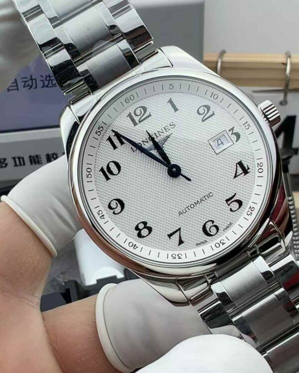 KY Factory Longines Famous Craftsman Single Calendar Steel Belt White Plate