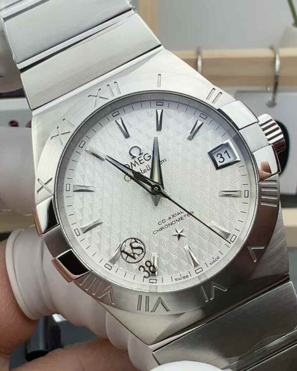 VS Omega checked constellation steel strip white plate