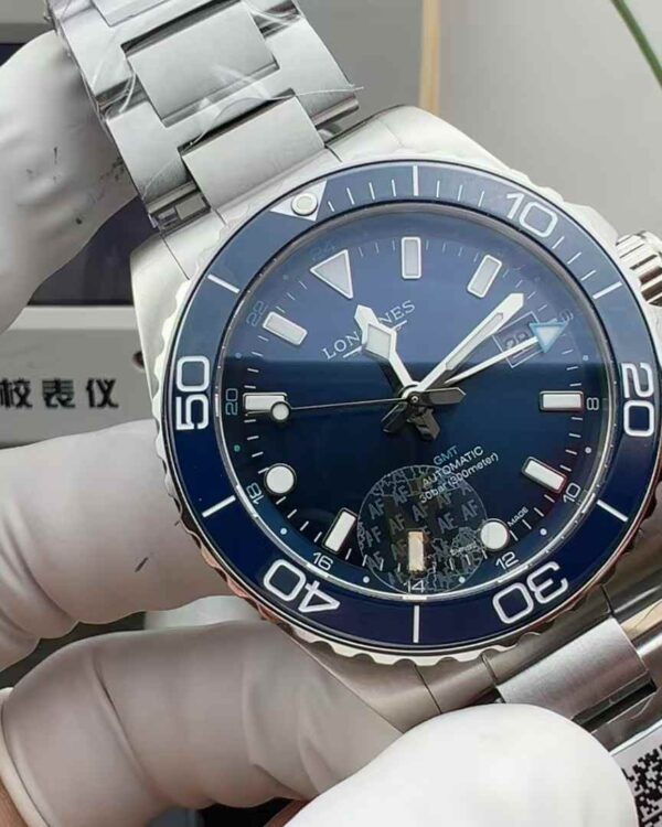 AF Longines famous craftsman GMT steel strip blue disk