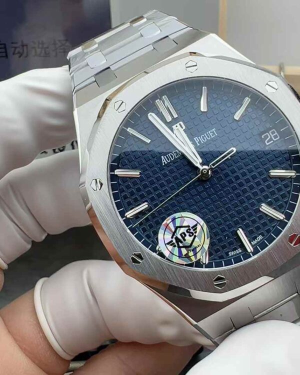 APS Audemars Piguet Royal Oak 15500 Blue Non-Card Steel Belt Blue Disc