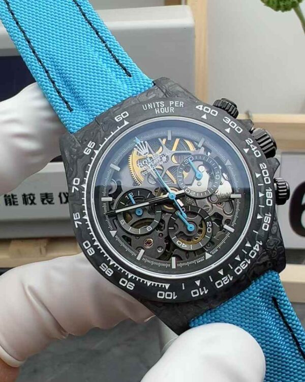 DIW Rolex Daytona hollow carbon fiber nylon knitted strap