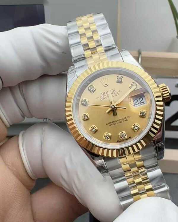 GS Rolex Log M279173 gold 28MM steel strip gold plate