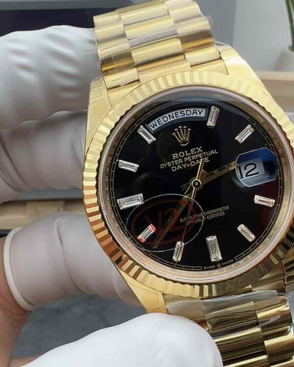 VS Rolex Log M228238 v2 Counterweight Black Rock Sugar Steel Belt Black Plate