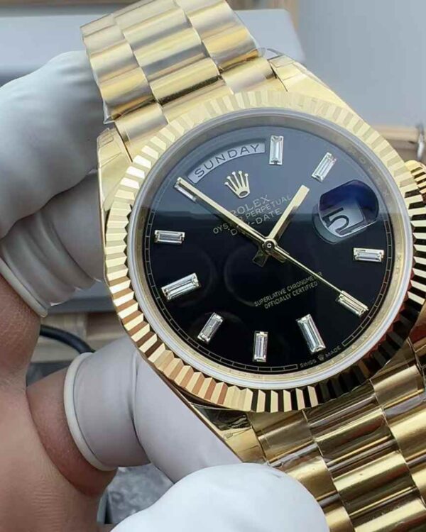 GS Rolex 228238 Log weight black rock sugar steel strip black plate