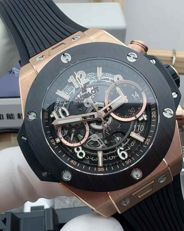 BBF Hublot Rose Gold Big Bang Rubber Belt