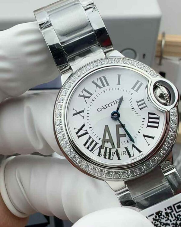 AF Factory Cartier 28 diamond ring quartz balloon steel strip white plate