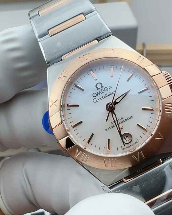 TW Omega Fritillaria Female Constellation Steel Band White Plate
