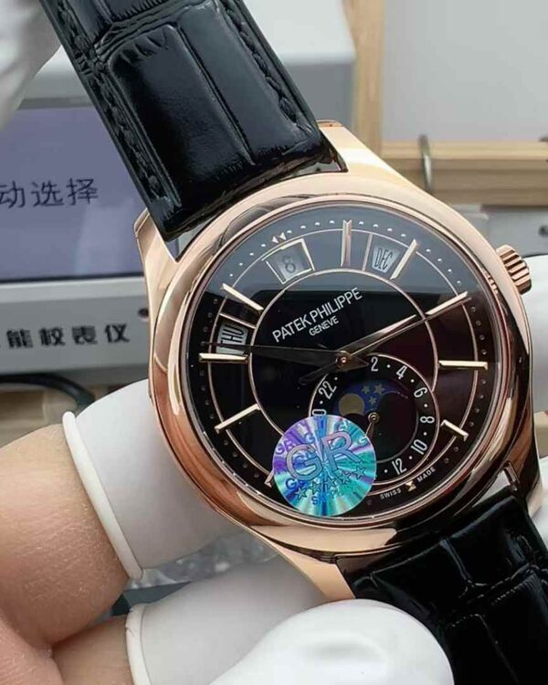 GR Patek Philippe rose gold belt black disc