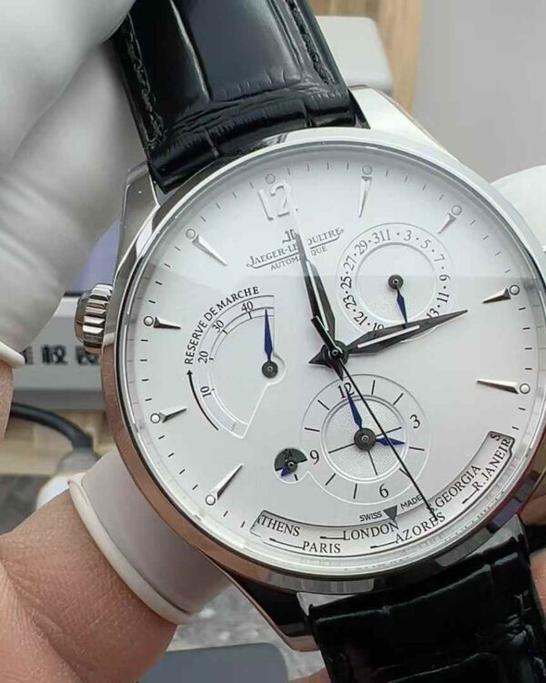 T WA Jaeger-LeCoultre Geography Master Belt White Disc