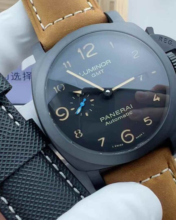 VS Factory Panerai 1441 Crazy Horse Skin Band Black Plate