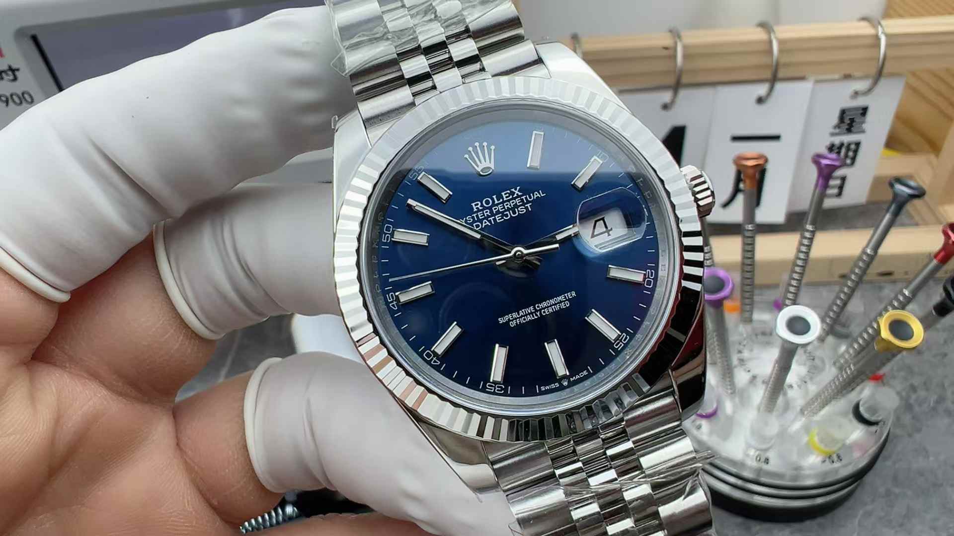 V Factory Rolex Log 126334 Steel Belt Blue Plate