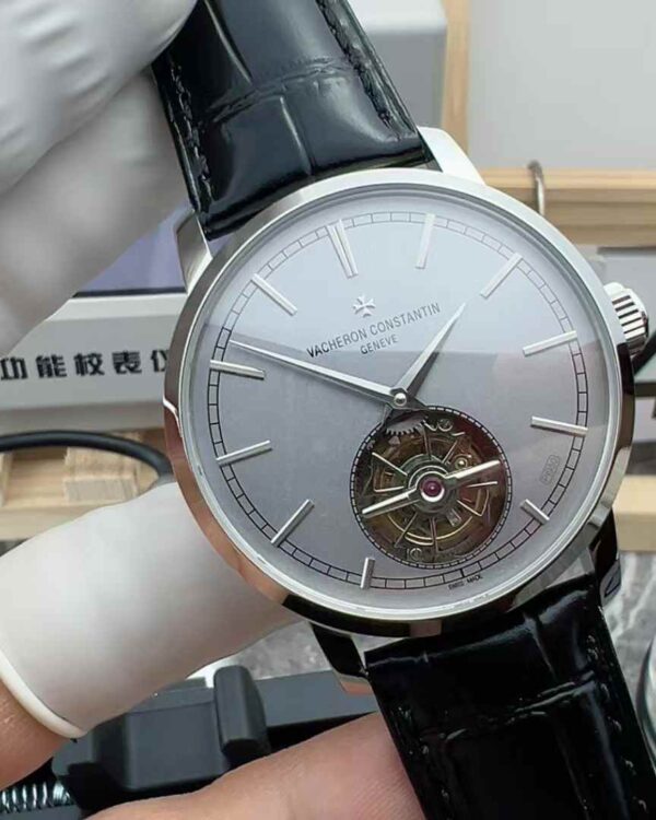 Vacheron Constantin, Johnson Tourbillon belt grey disc