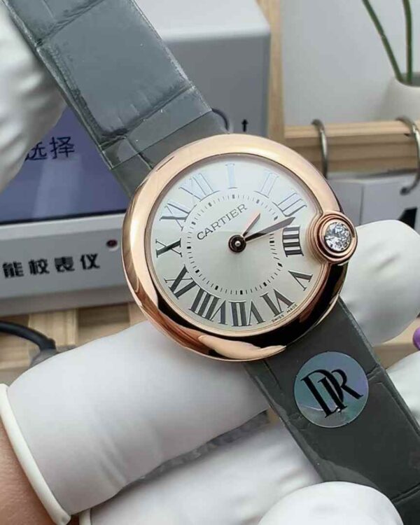 DR Factory Cartier Confession Balloon Rose Gold Belt White Plate