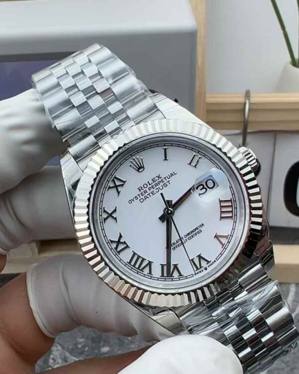 EWE Rolex 126234 41MM White Log Steel Belt White Plate