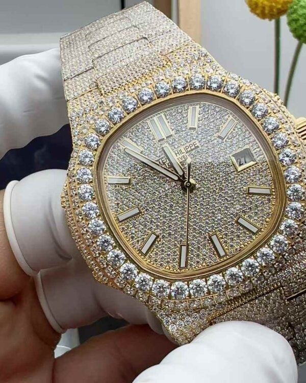 TW Patek Philippe 5719 Full Diamond Parrot Steel Strip