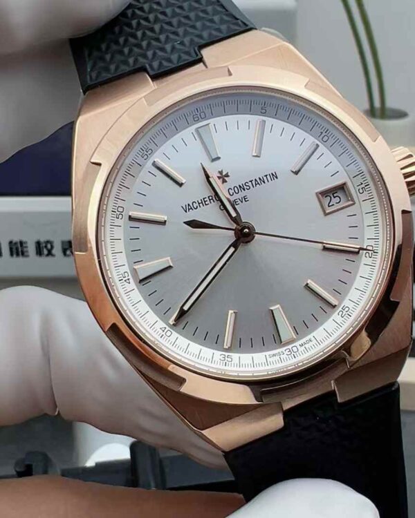 MKS Vacheron Constantin rose gold v4500 rubber belt white plate