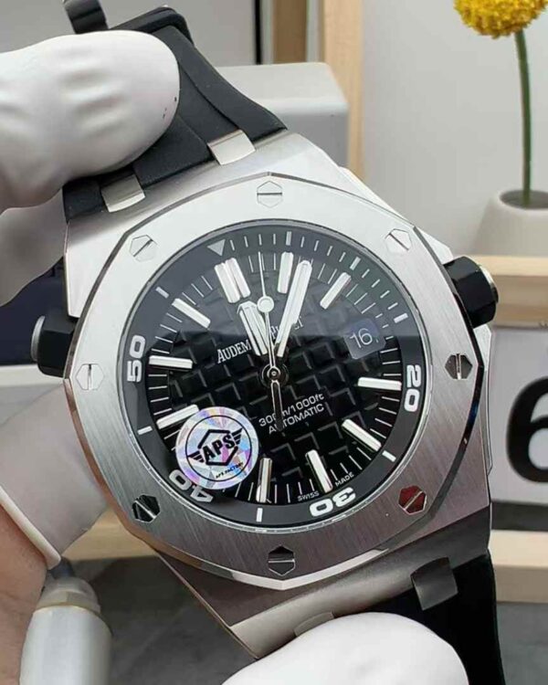 APS Factory Audemars Piguet Royal Oak 15710 transparent bottom rubber belt black plate