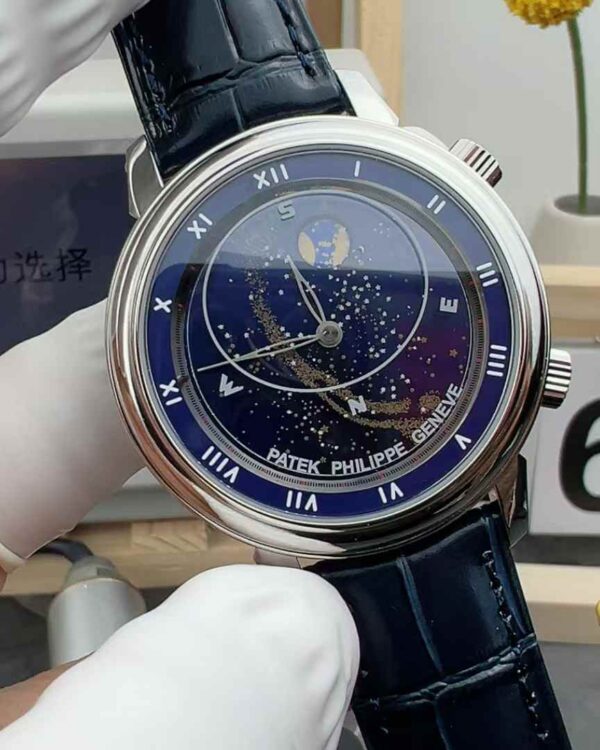 PP Factory Patek Philippe 5102 carved starry sky belt and blue disc
