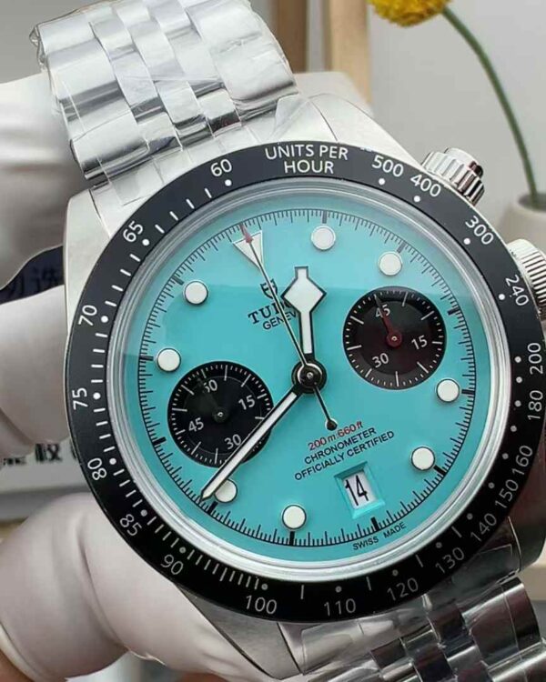 M+ TUDOR Ice Blue Timing Steel Belt Blue Disc