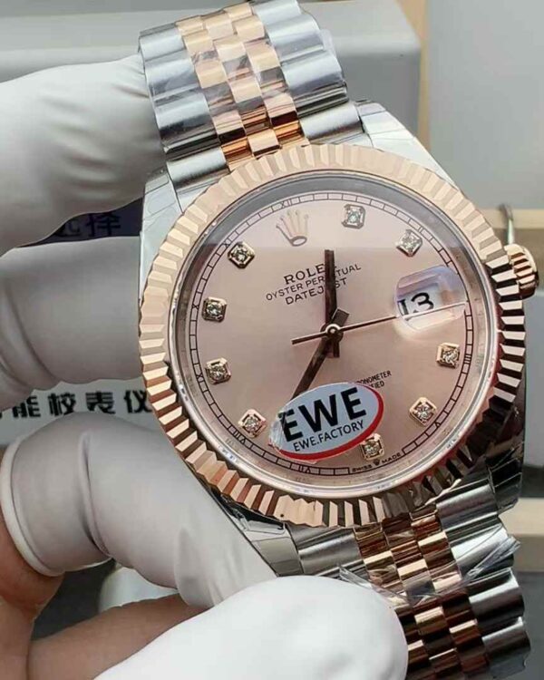 EWE Rolex Journal 126231 41-room steel band champagne plate