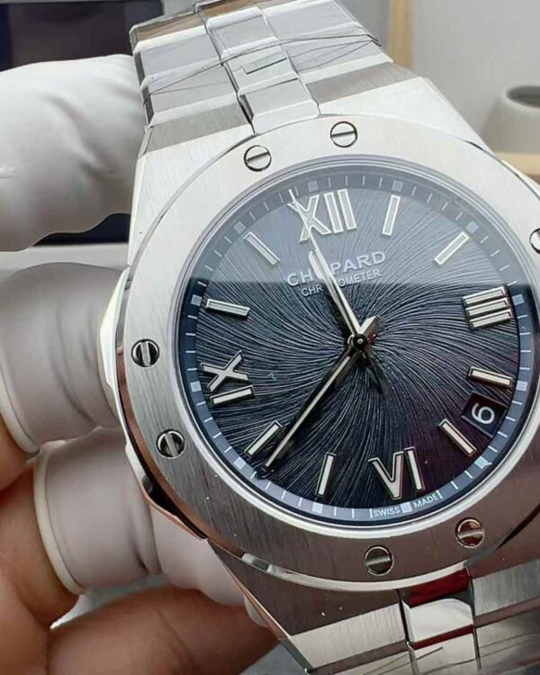 GH Chopard Snow Mountain Steel Belt Silver Gray Plate