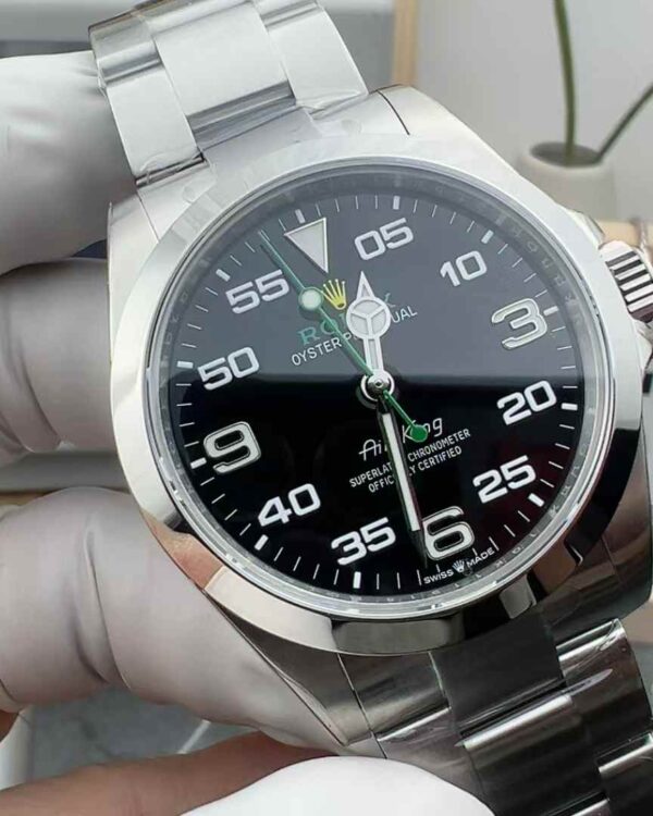 VS Factory Rolex Perpetual 126900 Air Dominator Steel Strip Black Plate