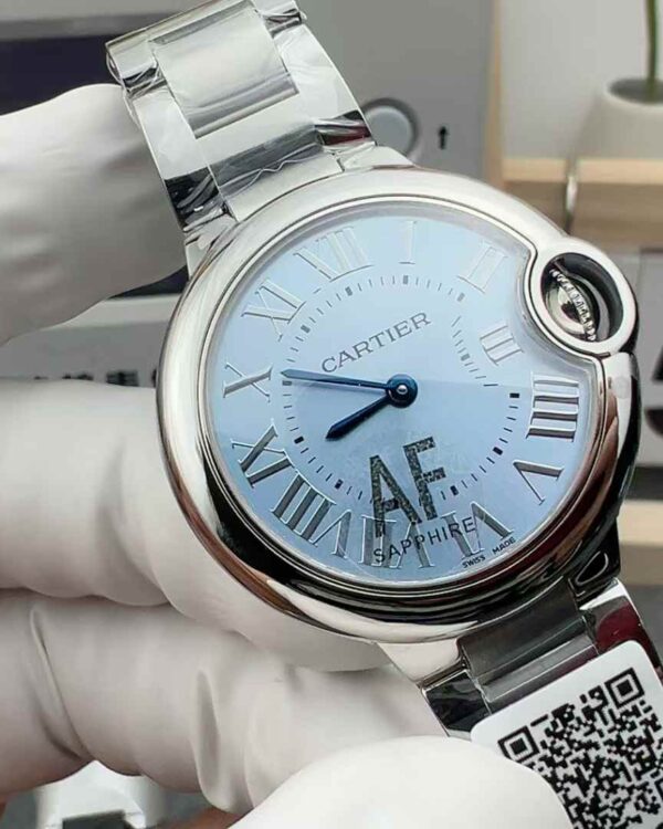 AF Factory Cartier 33MM ice blue quartz balloon steel strip
