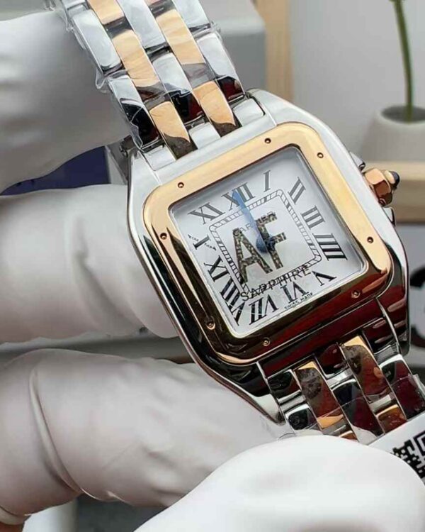 AF Factory Cartier Cheetah Room Rose Gold Small Steel Belt White Plate