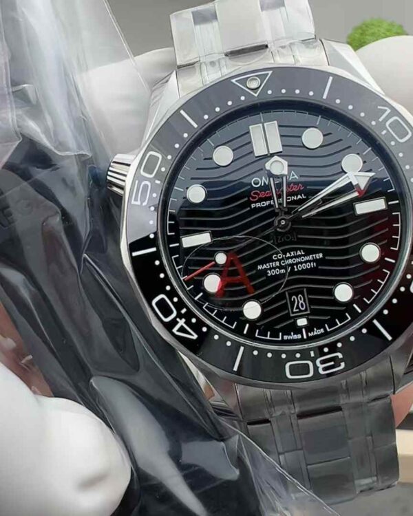 VS Factory Omega Seahorse 300 Steel Strip Black Plate