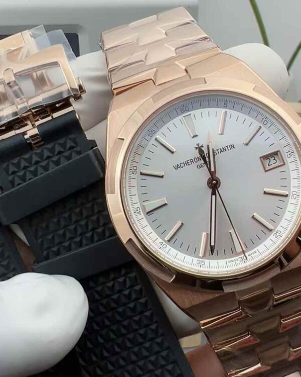 MKS Factory Vacheron Constantin spans the world 4500V white face rose gold steel strip