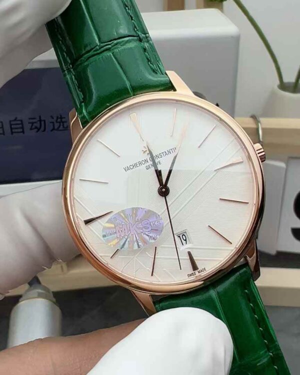 MkS Factory 270th Anniversary of Vacheron Constantin Heritage Rose gold dark green belt white plate
