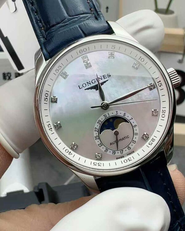 V9 Factory Longines White Fritillaria Women's Belt Fritillaria Plate