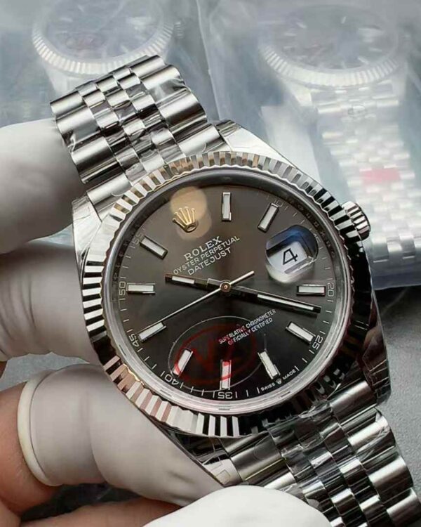 VS Factory Rolex Log 126234 Gray Face 41MM Five-Bead Belt