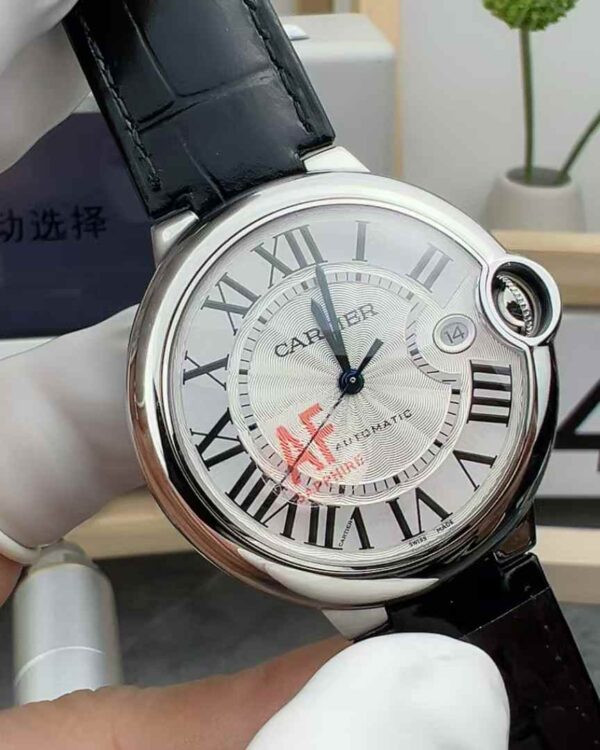 AF Factory Cartier blue balloon white leather belt 42mm