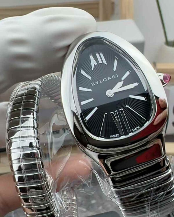 BV Factory Bulgari Snake Steel Black Plate