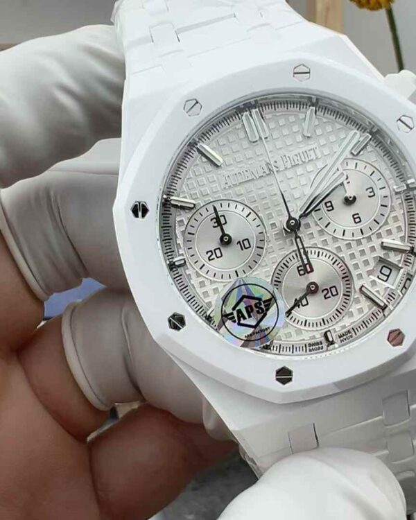 APS Factory Audemars Piguet Royal Oak White Ceramics 26240