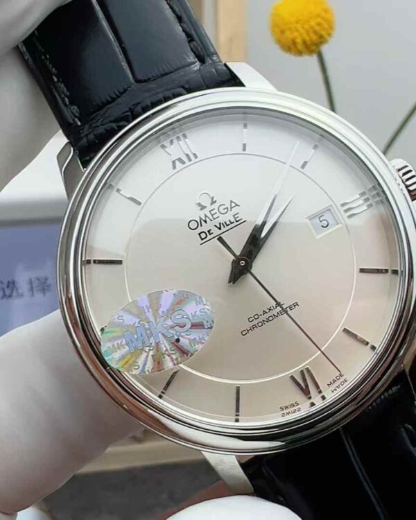 MKS Factory Omega Butterfly White Disc Belt 40mm