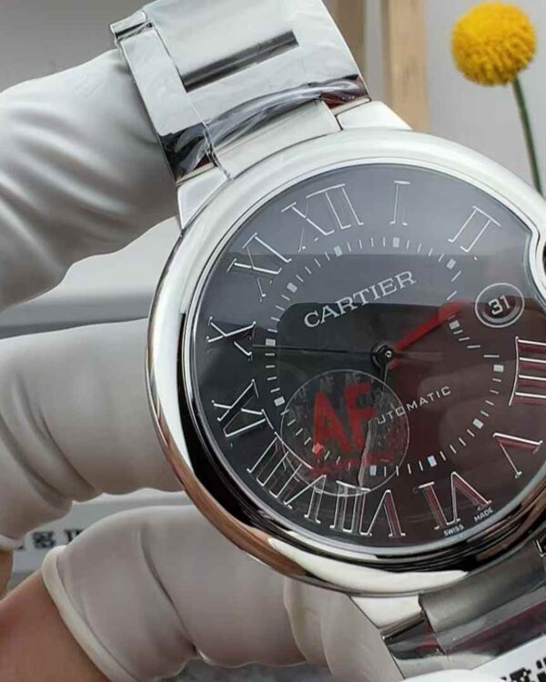 AF Factory Cartier blue balloon W69200 automatic machinery 42mm gray surface steel strip