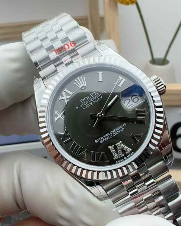 GS Factory Rolex Log 126234 Gray Face 31MM Women's Steel Strip