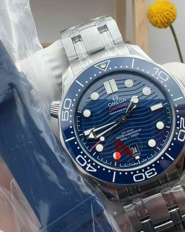 VS Factory Omega Hiphorse 300 Commander Limited Edition Blue Face 41MM Steel Strip