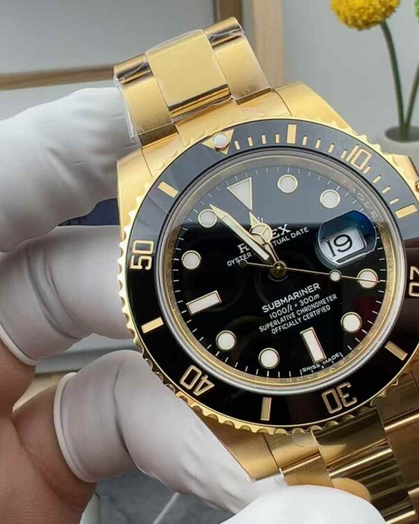 VS Factory Rolex Log Submariner 116618 All-Gold Blackwater Ghost 40MM Steel Strip