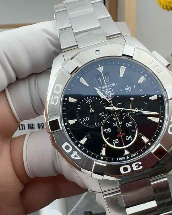 Original order Tiger Heuer diving timing black face 43MM steel strip