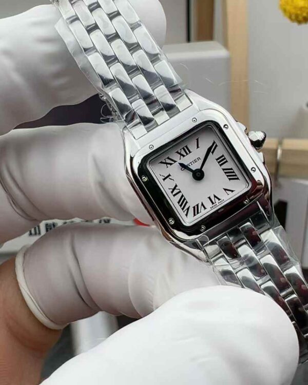 BV Factory Cartier Cheetah White Face MINI Quartz Women's Steel Strip