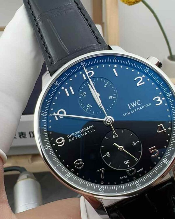 ZF Factory Wanguo Black Face Portugal Blue Face 40.9MM Black Belt