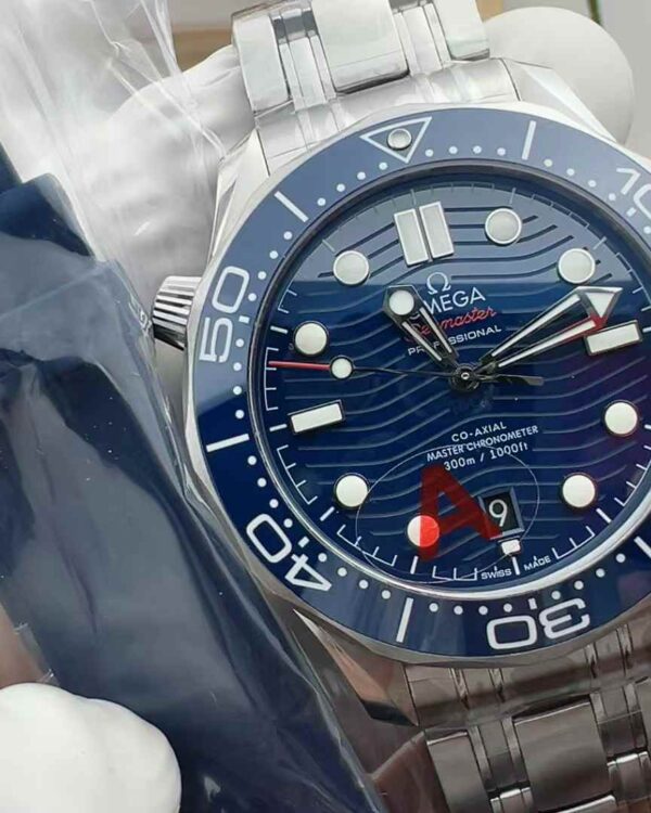 VS Factory Omega Seahorse 300 blue-faced ceramic ring 42MM steel strip